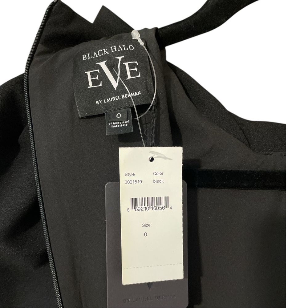 BLACK HALO Eve by Laurel Berman Ara Bow Jumpsuit NWT black, size 0 elegant party - Picture 6 of 12